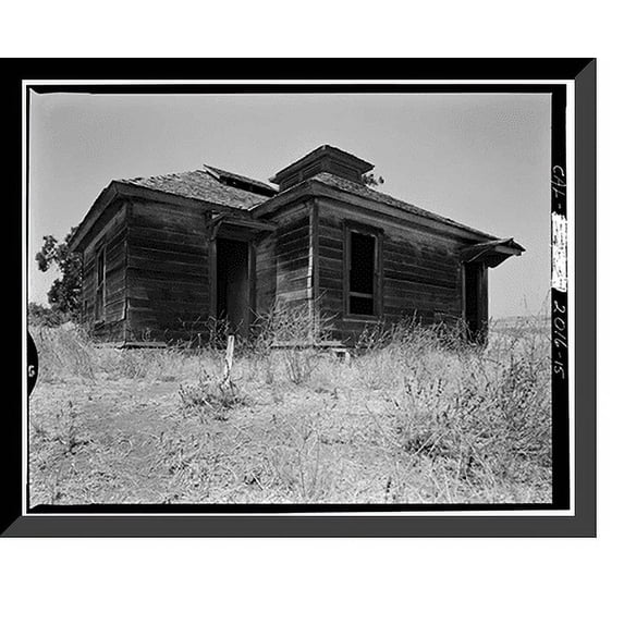 Historic Framed Print, Twin Oaks Dairy, Northwest of Metcalfe Road, off State Route 101 (M, Coyote vicinity, Santa Clara County, CA - 15, 17-7/8" x 21-7/8"