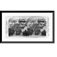 thumbnail image 1 of Historic Framed Print, U.S. Army and Transportation Trains at Quartermaster Depot, Santiago, Cuba, 17-7/8" x 21-7/8", 1 of 9