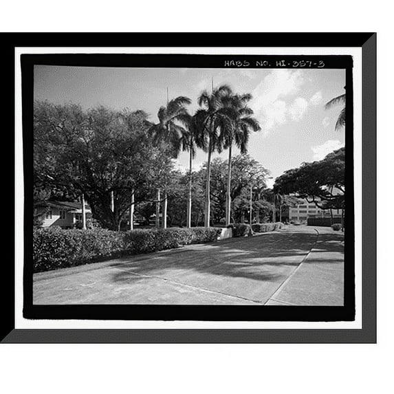 Historic Framed Print, U.S. Naval Base, Pearl Harbor, Naval Housing Area Hale Alii, Hale Alii Avenue, Eighth Street, & Avenue D, Pearl City, Honolulu County, HI - 3, 17-7/8" x 21-7/8"