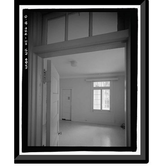 Historic Framed Print, U.S. Naval Base, Pearl Harbor, Naval Housing Area Hospital Point, Junior Officer's Quarters Type, 11-12 First Street, Pearl City, Honolulu County, HI - 5, 17-7/8" x 21-7/8"