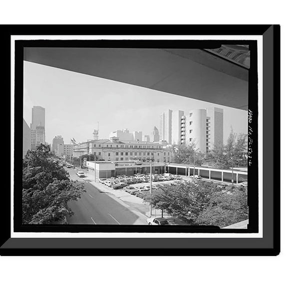 Historic Framed Print, U.S. Post Office & Courthouse, 300 Northeast First Avenue, Miami, Dade County, FL - 2, 17-7/8" x 21-7/8"
