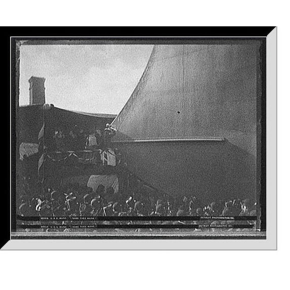 Historic Framed Print, U.S.S. Maine, I name thee Maine"", 17-7/8" x 21-7/8"