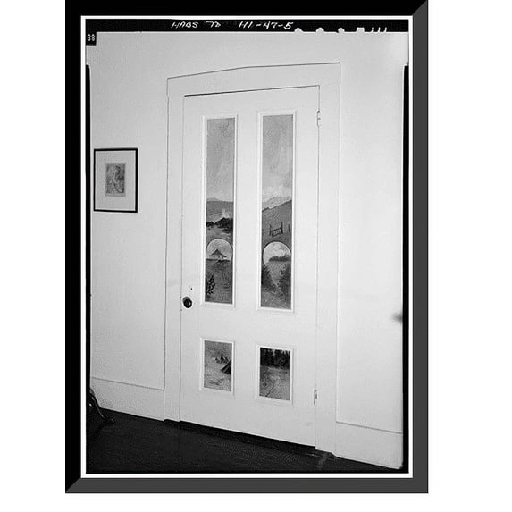 Historic Framed Print, Ulupalakua Ranch, Main House, Ulupalakua, Maui County, HI - 5, 17-7/8" x 21-7/8"
