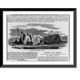 thumbnail image 1 of Historic Framed Print, [Umpqua Indians of Oregon Territory: graves of the Umpqua Indians"]", 17-7/8" x 21-7/8", 1 of 9