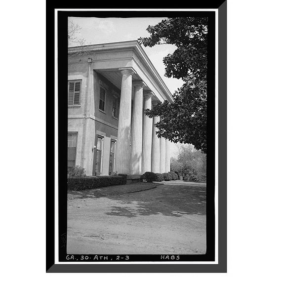Historic Framed Print, Upson House, 1000 Prince Avenue, Athens, Clarke County, GA - 3, 17-7/8" x 21-7/8"