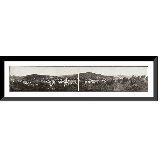 Historic Framed Print, VT Woodstock 1914b PHOTO, 36-3/8" x 8-3/8"
