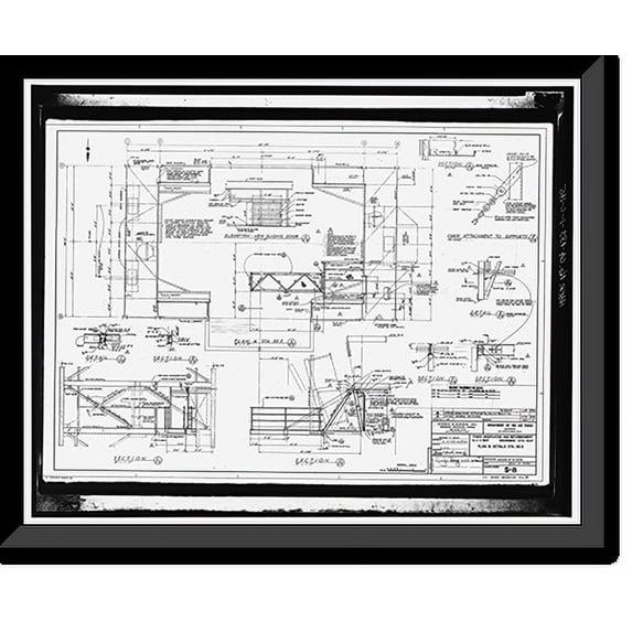 Historic Framed Print, Vandenberg Air Force Base, Space Launch Complex 3, Launch Pad 3 West, Napa & Alden Roads, Lompoc, Santa Barbara County, CA - 145, 17-7/8" x 21-7/8"