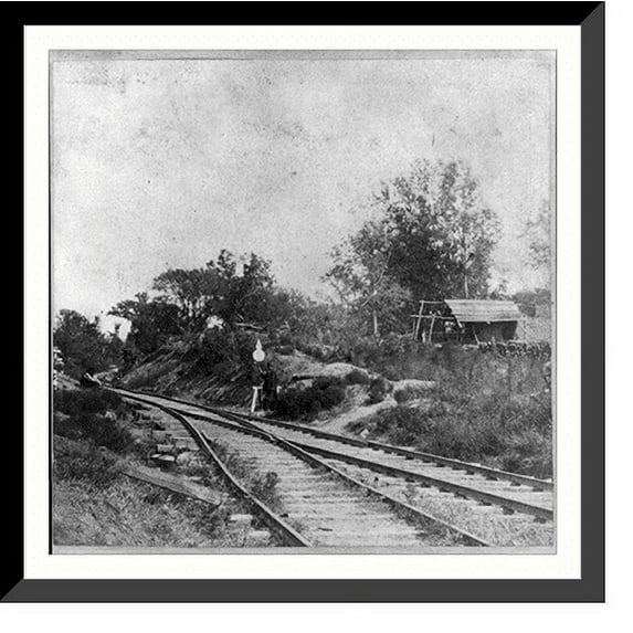 Historic Framed Print, View at Tonganoxie on Branch Road between Lawrence & Leavenworth, Kansas., 17-7/8" x 21-7/8"
