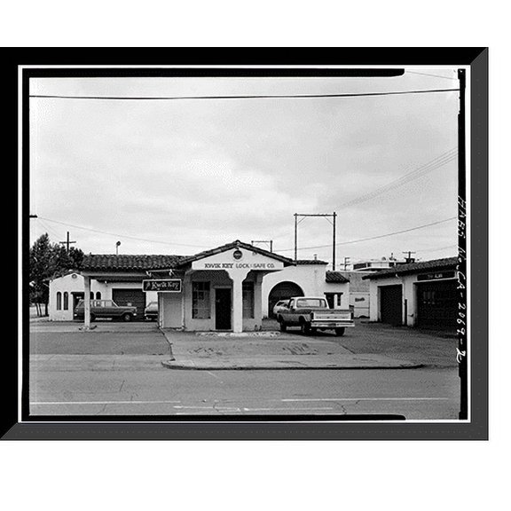 Historic Framed Print, Violet Ray Gasoline Station, 799 Alma Street, Palo Alto, Santa Clara County, CA - 2, 17-7/8" x 21-7/8"