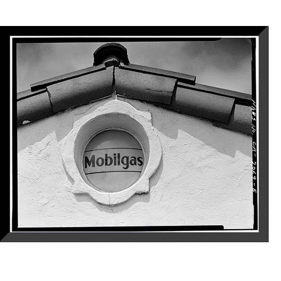 Historic Framed Print, Violet Ray Gasoline Station, 799 Alma Street, Palo Alto, Santa Clara County, CA - 5, 17-7/8" x 21-7/8"