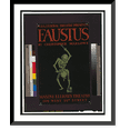 thumbnail image 1 of Historic Framed Print, W.P.A. Federal Theatre Presents Faustus" by Christopher Marlowe" - 3, 17-7/8" x 21-7/8", 1 of 9