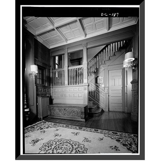 Historic Framed Print, W. Taylor Birch House, 3099 Q Street, Northwest, Washington, District of Columbia, DC - 5, 17-7/8" x 21-7/8"