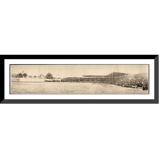 Historic Framed Print, WA 1907 Dugdale Athletic Park Seattle PHOTO, 36-3/8" x 8-3/8"