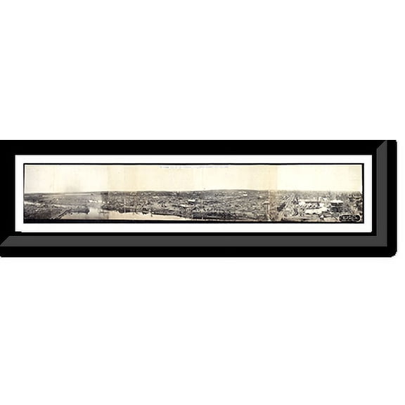 Historic Framed Print, WI 1899 New Richmond cyclone 6-12-1899 PHOTO, 36-3/8" x 8-3/8"