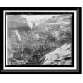 thumbnail image 1 of Historic Framed Print, Wachusett Dam - boulders in the excavation, Feb. 12, 1901, 17-7/8" x 21-7/8", 1 of 9