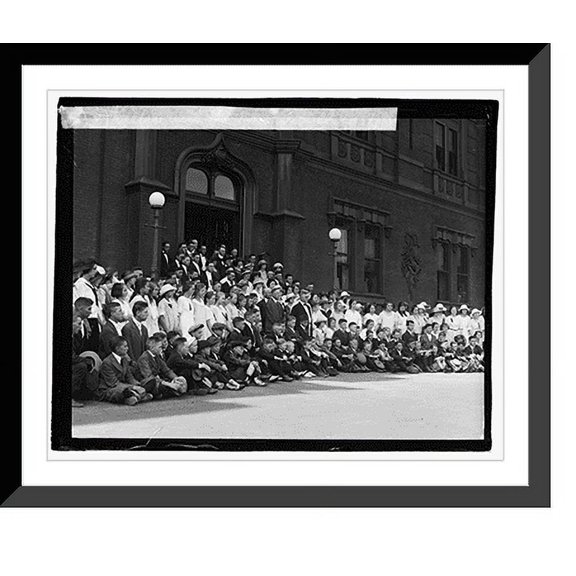 Historic Framed Print, Wallace with Md. Boys & Girls Club, 8/4/21, 17-7/8" x 21-7/8"