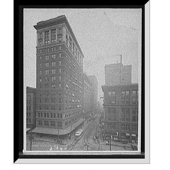 Historic Framed Print, Walnut St. [Street], Cincinnati, Ohio, 17-7/8" x 21-7/8"