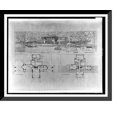 thumbnail image 1 of Historic Framed Print, Ward W. Willets grundriss und perspektive villa, Highland Park, Illinois, 17-7/8" x 21-7/8", 1 of 9
