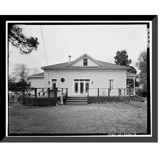 Historic Framed Print, Warner Hutton House, 13495 Sousa Lane, Saratoga, Santa Clara County, CA - 8, 17-7/8" x 21-7/8"