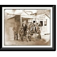 thumbnail image 1 of Historic Framed Print, Washington D.C. Group of Sanitary Commission workers at the entrance of the Home Lo, 17-7/8" x 21-7/8", 1 of 9