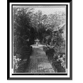 thumbnail image 1 of Historic Framed Print, Washington, D.C.. James Parmelee home. Pathway in formal garden.photo by Frances Benjamin Johnston., 17-7/8" x 21-7/8", 1 of 9