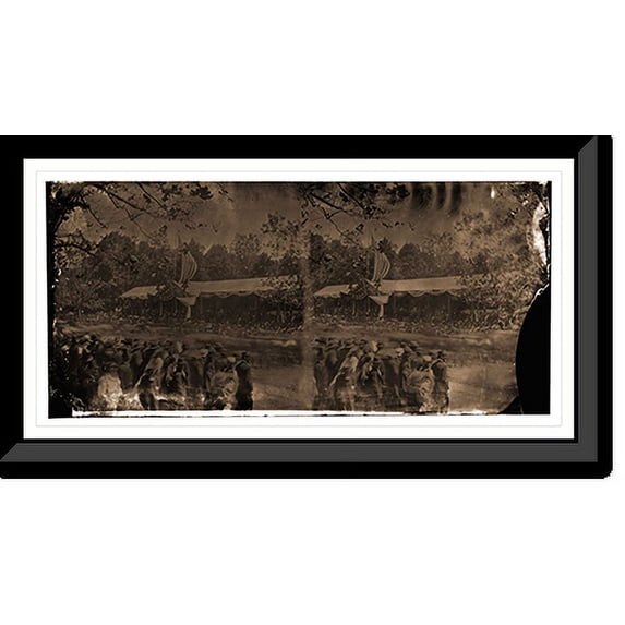 Historic Framed Print, Washington District of Columbia. Grand review of the army. Troops passing reviewing - 2, 17-7/8" x 21-7/8"
