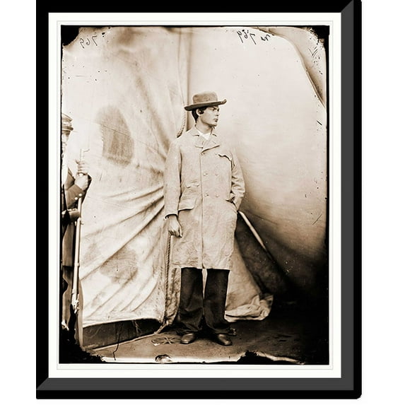 Historic Framed Print, Washington Navy Yard District of Columbia. Lewis Payne the conspirator who attacked, 17-7/8" x 21-7/8"
