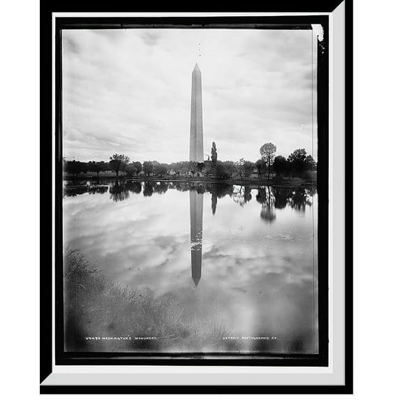 Historic Framed Print, Washington's Monument - 2, 17-7/8" x 21-7/8"