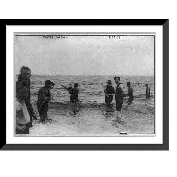 Historic Framed Print, Water baseball, 17-7/8" x 21-7/8"