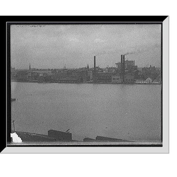 Historic Framed Print, [Water front, Toledo, Ohio] - 2, 17-7/8" x 21-7/8"