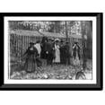 thumbnail image 1 of Historic Framed Print, Weddings - Guests at Arthur Wood wedding [in front of tent, NYC], 17-7/8" x 21-7/8", 1 of 9