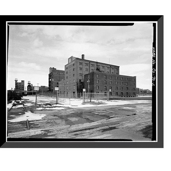 Historic Framed Print, West Wazee Street Warehouse District, 1100-1300 blocks of Wazee Street, Denver, Denver County, CO - 2, 17-7/8" x 21-7/8"