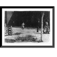 thumbnail image 1 of Historic Framed Print, Whistle blows noon Opelika Cotton Mill. Smallest girl in photograph is Velma Smith a tiny little spinner with a steady job all day., 17-7/8" x 21-7/8", 1 of 9