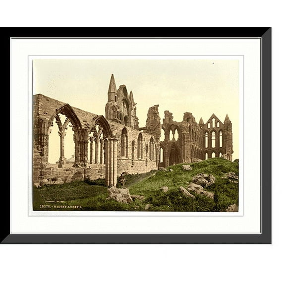 Historic Framed Print, Whitby the abbey I. Yorkshire England, 17-7/8" x 21-7/8"