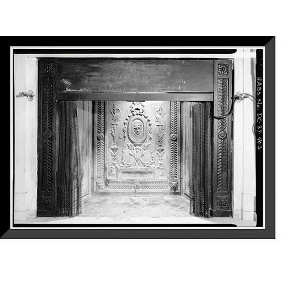 Historic Framed Print, White House, 1600 Pennsylvania Avenue, Northwest, Washington, District of Columbia, DC - 380, 17-7/8" x 21-7/8"