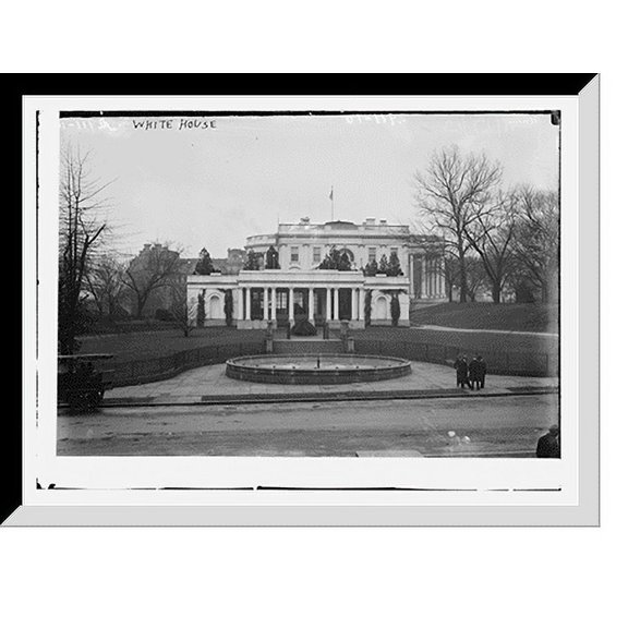 Historic Framed Print, White House, 17-7/8" x 21-7/8"