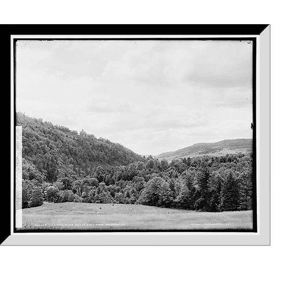 Historic Framed Print, Williams River Valley east from Brockway, Vt., 17-7/8" x 21-7/8"