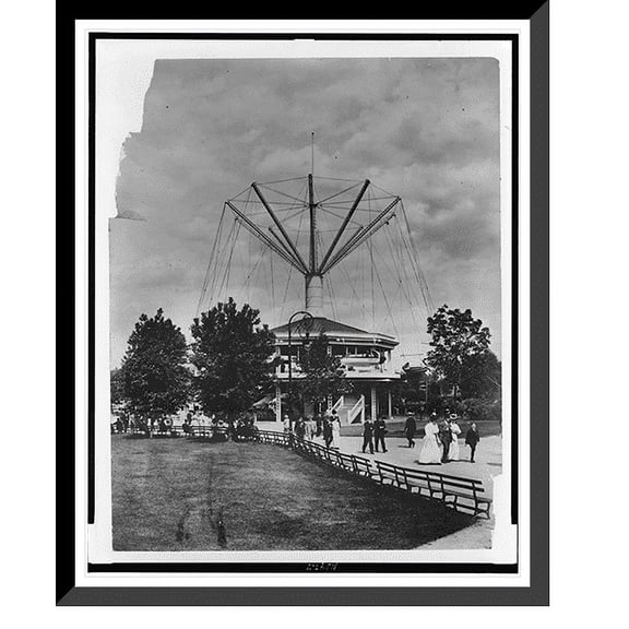 Historic Framed Print, Willow Grove Park airships, Willow Grove, Pa., 17-7/8" x 21-7/8"