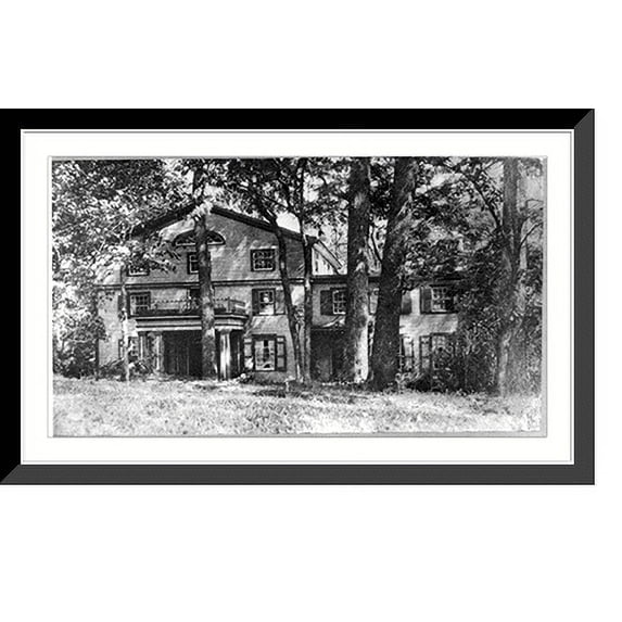 Historic Framed Print, Wilmington, Del. Home of Alexis Irenée du Pont, 17-7/8" x 21-7/8"