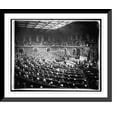 thumbnail image 1 of Historic Framed Print, Wilson addressing Congress, [Washington, D.C.], opening session, 17-7/8" x 21-7/8", 1 of 9