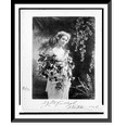 thumbnail image 1 of Historic Framed Print, [Woman, Flora, posing in studio, three-quarter length, standing, facing right, holding flowers].E.J. McCullagh, Stockton, Cal., 17-7/8" x 21-7/8", 1 of 9