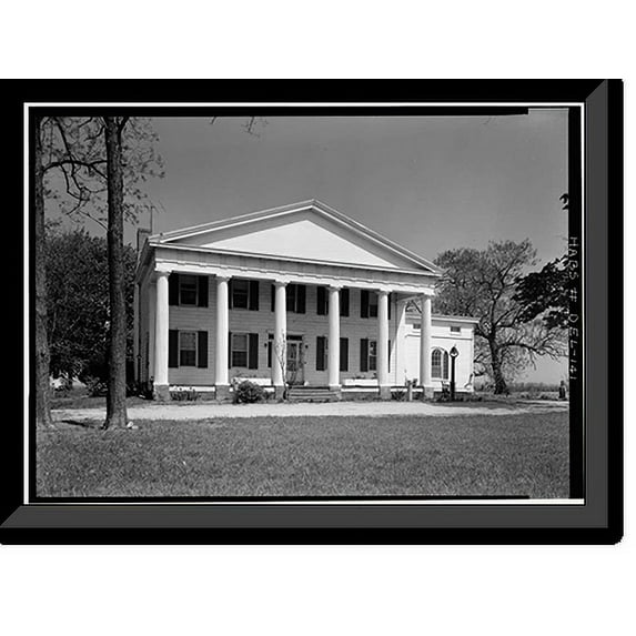 Historic Framed Print, Woodlawn, Route 13, State Road 12 vicinity, Smyrna, Kent County, DE, 17-7/8" x 21-7/8"