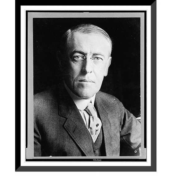 Historic Framed Print, [Woodrow Wilson, head-and-shoulders portrait, facing front] - 2, 17-7/8" x 21-7/8"
