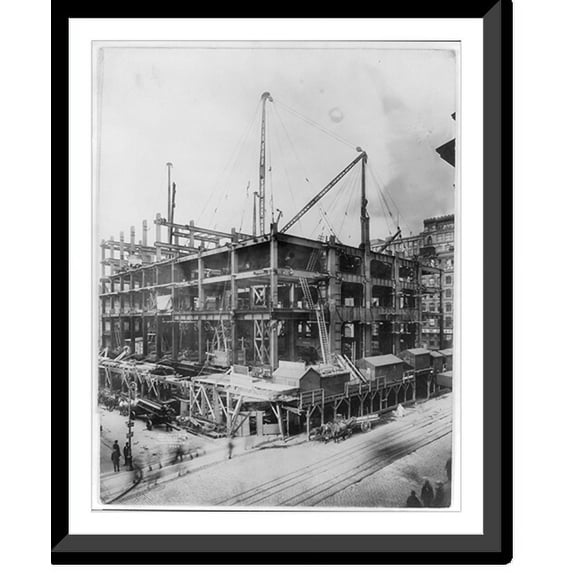 Historic Framed Print, Woolworth Bldg., 17-7/8" x 21-7/8"
