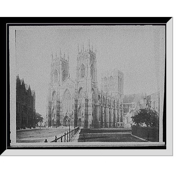 Historic Framed Print, [York Minster, England], 17-7/8" x 21-7/8"