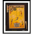 thumbnail image 1 of Historic Framed Print, The great Wallace shows An innovation in aerialism, the triple revolving trapeze of the sisters Vortex [...].Courier Litho. Co., Buffalo N.Y. - 2, 17-7/8" x 21-7/8", 1 of 9