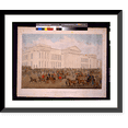 thumbnail image 1 of Historic Framed Print, The royal mails departure from the general post office, London.painted by James Pollard ; engraved by R.G. Reeves., 17-7/8" x 21-7/8", 1 of 9