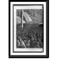 thumbnail image 1 of Historic Framed Print, The street railroad strike in New York. the police opening the way for a horse-car.drawn by T. de Thulstrup., 17-7/8" x 21-7/8", 1 of 9