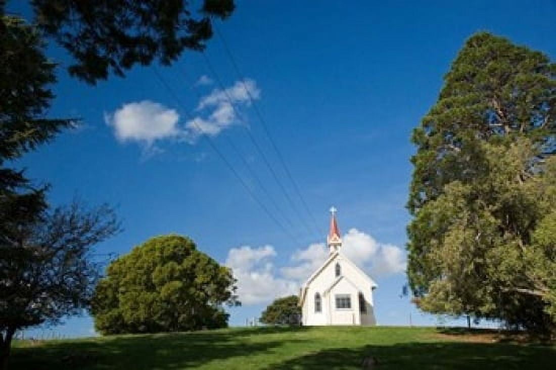 Historic Gladstone Church Wairarapa North Island New Zealand Canvas Art - David Wall DanitaDelimont (17 x 11)