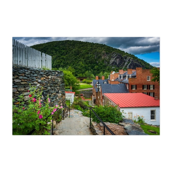 Historic Harpers - Harpers Ferry West Virginia Photography Unframed Wall Art Print 5 x 7 inches